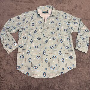Magellan Men’s Long Sleeve Lightweight Polyester Fishing Shirt Native Design 2XL